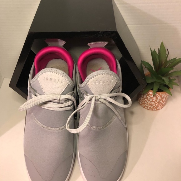 Women's Gray and Pink Jordan’s - Picture 12 of 13